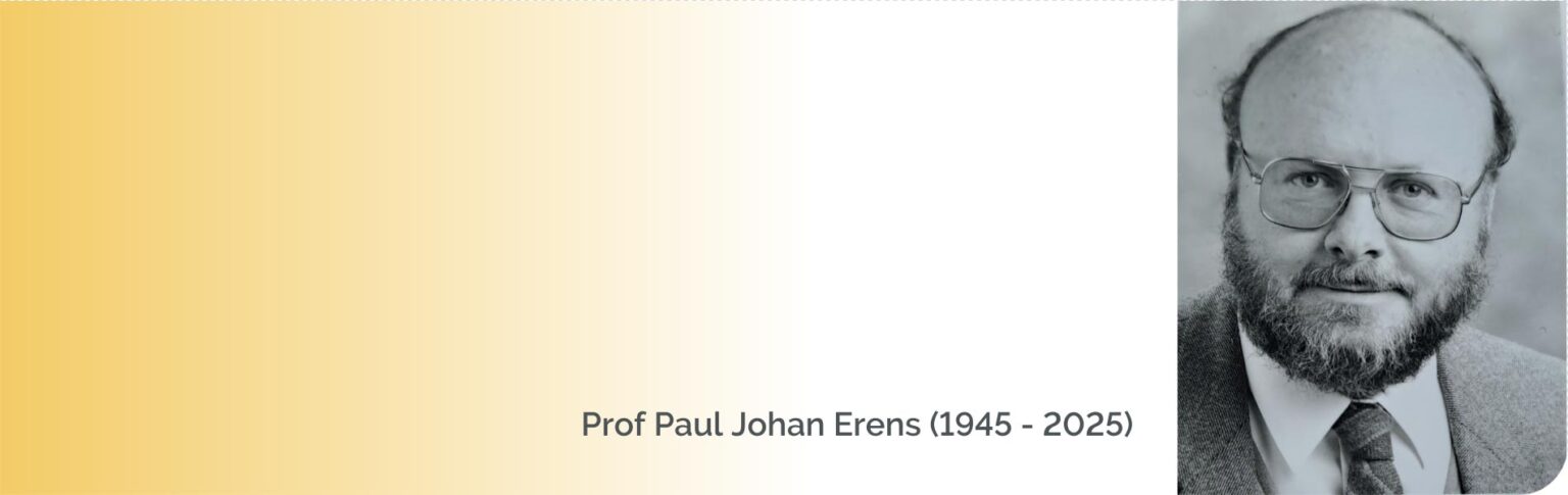 In memoriam ~ Prof Paul Johan Erens (1945 - 2025)